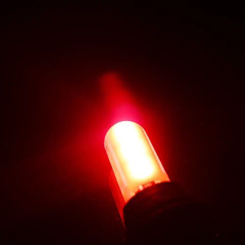 Бегемот светодио дный Светодиодная лампа T10 светодио дный LED W5W силикон COB 194 белый свет автомобиль-Стайлинг синий красный желтый зеленый розовый кристалл синий цвет(10 шт - Испускаемый цвет: Красный
