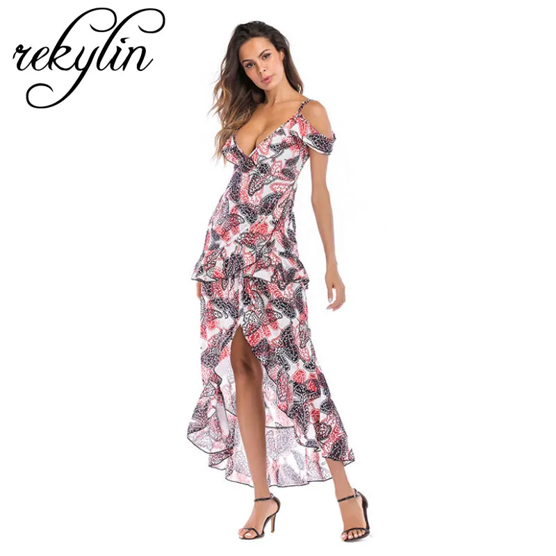 

Butterfly pattern long dress Women Split long sleeve spring casual dress 2019 Streetwear Green maxi dress vestidos