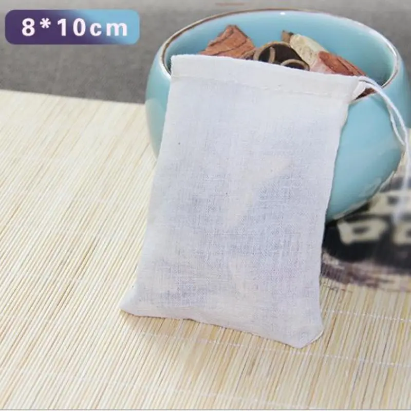 Pure Cotton Filter Bag Herb Loose Tea Gauze Bags Nut Milk Filter Bag