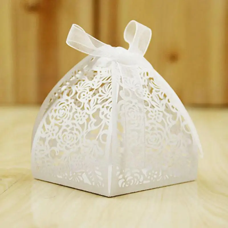 50 шт. DIY для конфет и печенья подарочные коробки романтические свадьбы декор