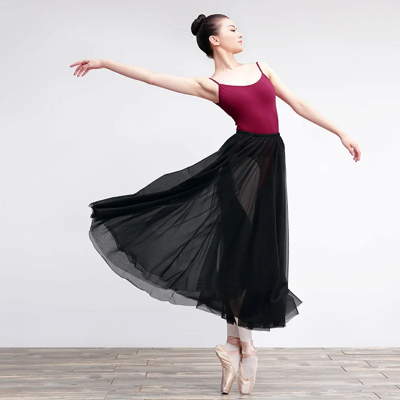 Ballet Long Skirt Practice Costumes Women Ballroom Dancing ...