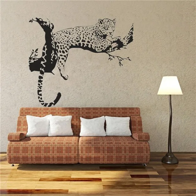 Лидер продаж животных Leopard Наклейки для творческой личности декоративные виниловые Наклейки на стену Домашний Декор