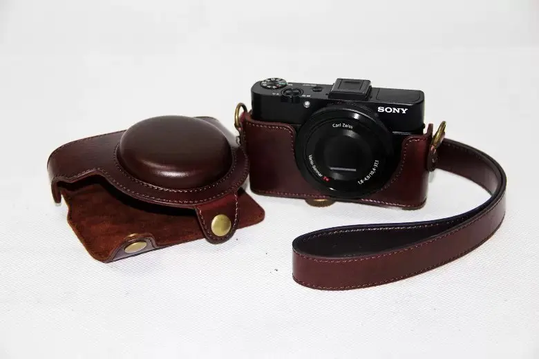 Кожаный чехол для камеры sony Cyber-shot RX 100M3 RX100V M3 rx100ii DSC-RX100 m3 M5 rx100 iii RX 100 ii
