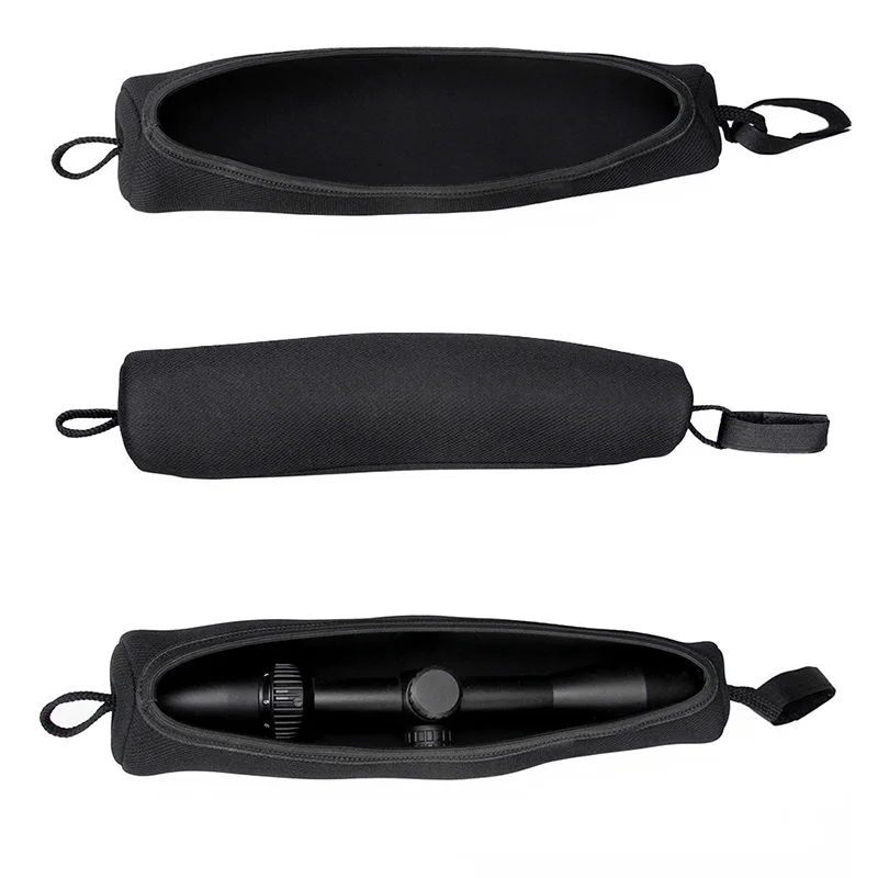 

PPT Free Shipping Hot Sell 33x6.5x4.5cm Neoprene Rifle Scope Cover Black Color Gun Bag Pouch PP6-0096