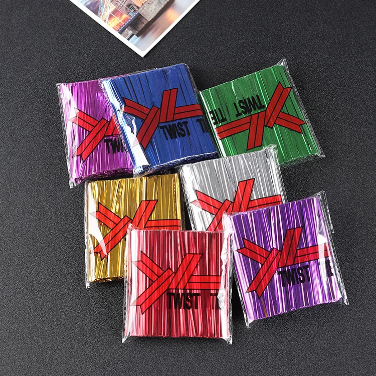 

3" Assorted Color Metallic Twist Ties - Pack of 3750pcs Gift Wrap, Packaging