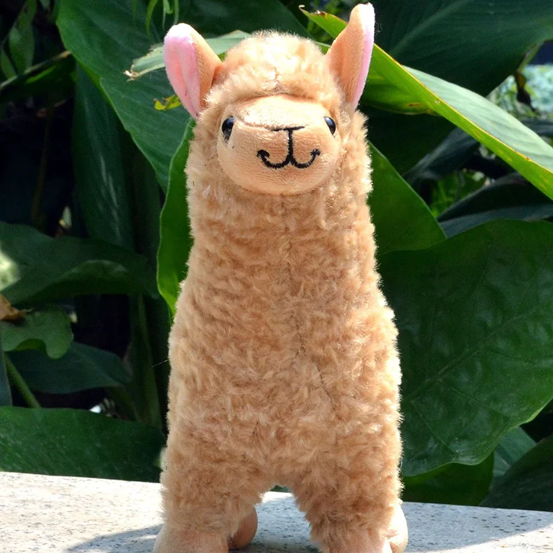 Симуляция альпаки ламы плюшевые игрушки куклы 23 см Животные чучело куклы японские мягкие плюшевые Alpacasso для детей подарки на день рождения