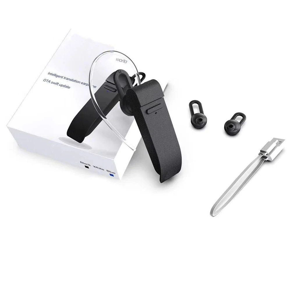 Smart Bluetooth Business headset Vertaler instant Vertalen Hoofdtelefoon Draadloze Vertaler Oortelefoon Business Voice Vertaler