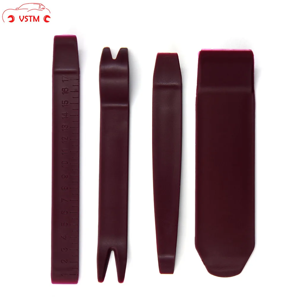 

4 pcs Kit Car Disassembly Tools Car dvd player Stereo Refit Tools Interior Plastic Trim Panel Removal Pry free shipping