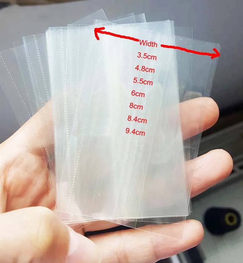 0.5KG / lot clear shrink wrap seal bands with perforation lines, PVC ...