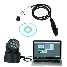 USB к DMX интерфейсному адаптерному кабелю 110 см длина сценический светильник ПК DMX512 контроллер диммер DMX USB преобразователь сигнала