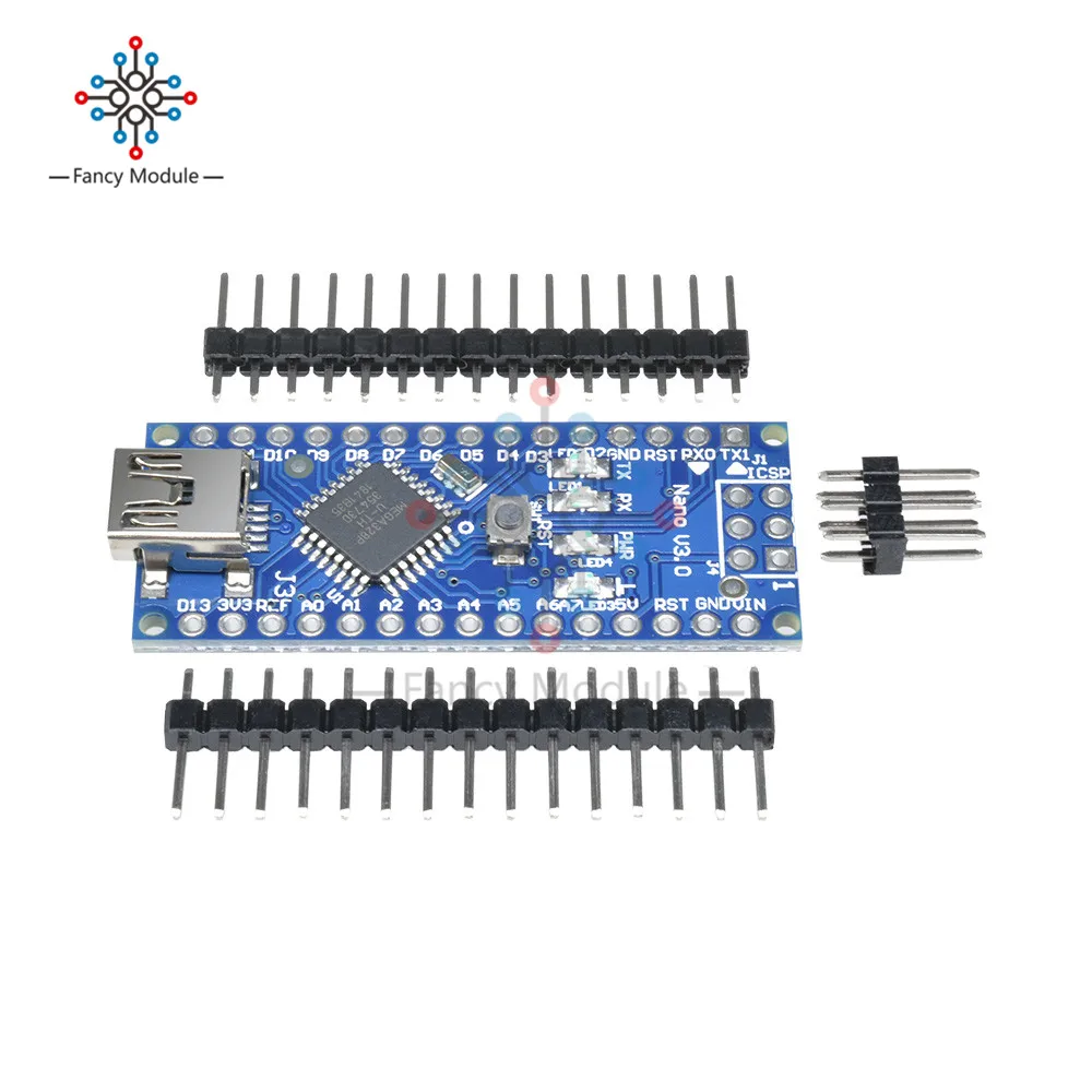 Мини-usb ATmega328 5V 16M плата микроконтроллера для Arduino Nano V3.0 с контактами