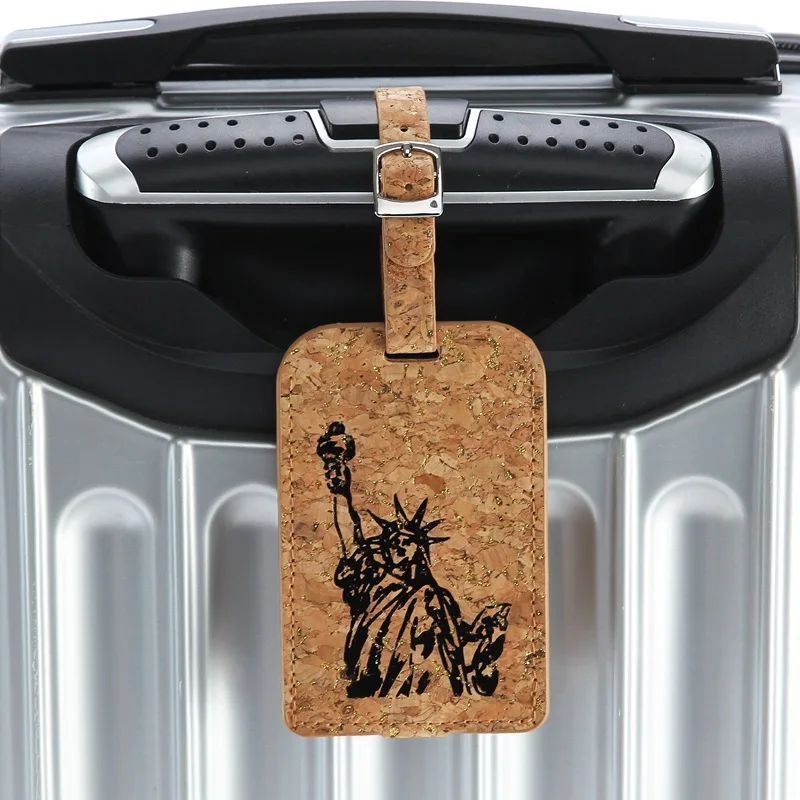 

Portable Pendant Handbag Luggage Tag Travel Accessories Women PU Leather Label Suitcase Name ID Address Holder Baggage Boarding