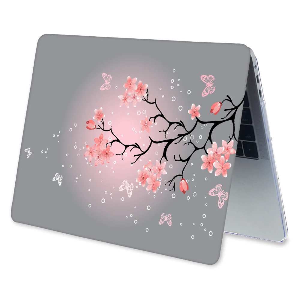 Твердый чехол Cherry Blossoms для 2020 Macbook Air 13 дюймов A2337 A2179 ноутбука Mac Pro Retina 16 A2141 A2338