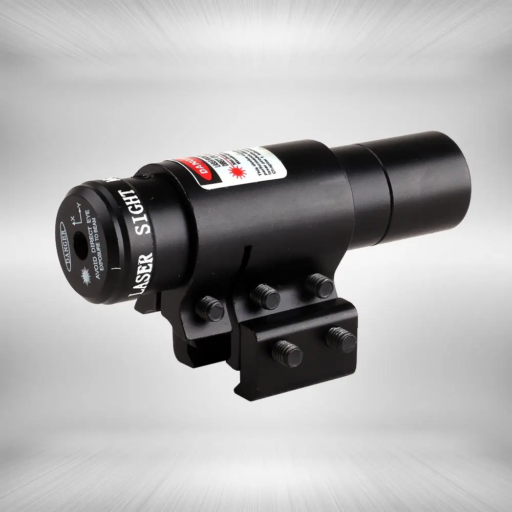Tactical 1mw Red Laser Sight Scope 11mm or 20mm Rail Fit for Pistol