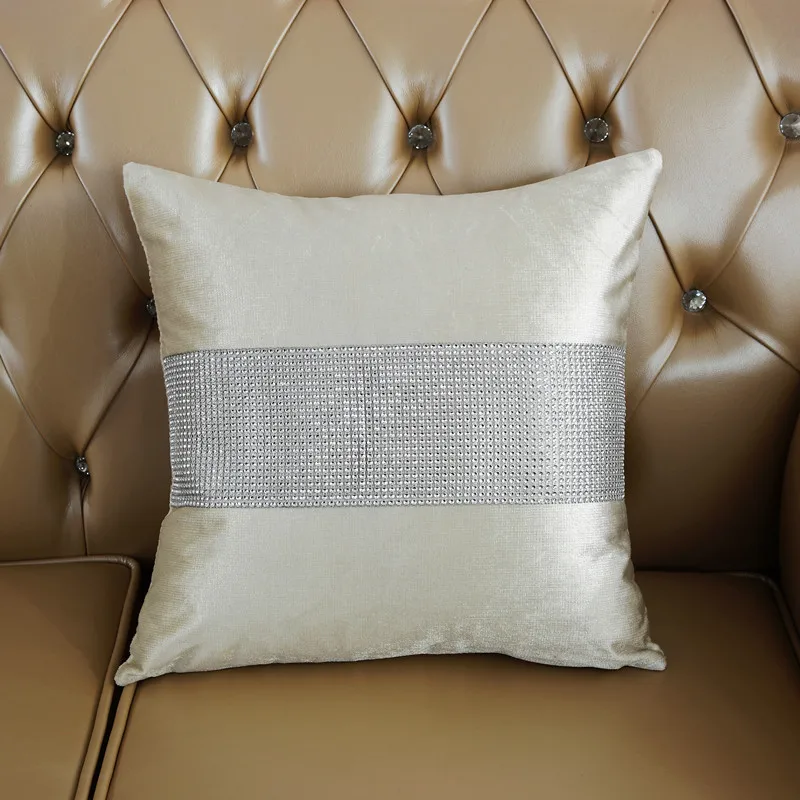Декоративные Чехлы для подушек, наволочки для подушек, европейский домашний диван, чехлы для подушек, квадратные подушки, декоративный домашний текстиль - Цвет: White