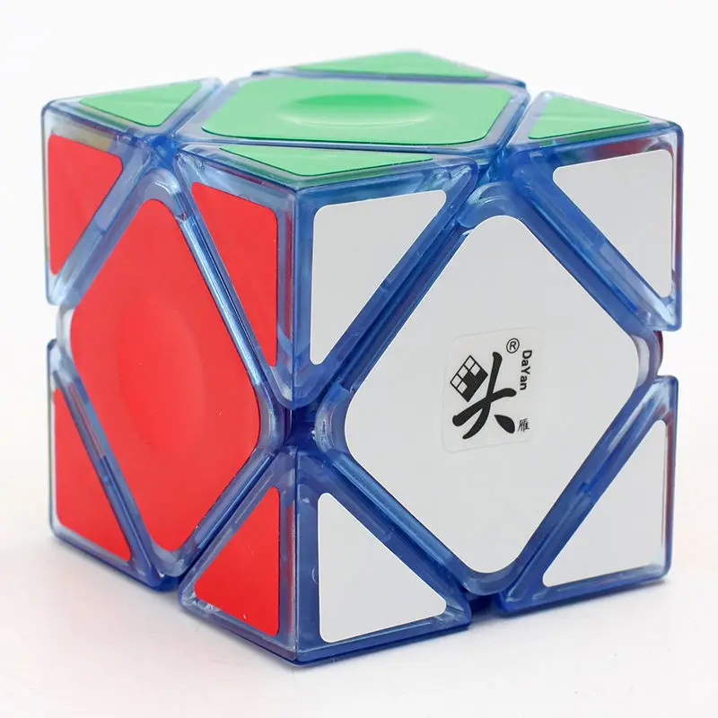 

Dayan 3x3x3 Skew Magic Cube Jigsaw Puzzle Intelligence Fast Ultra-Smooth Speed Puzzle Cube Toys Transparent Blue