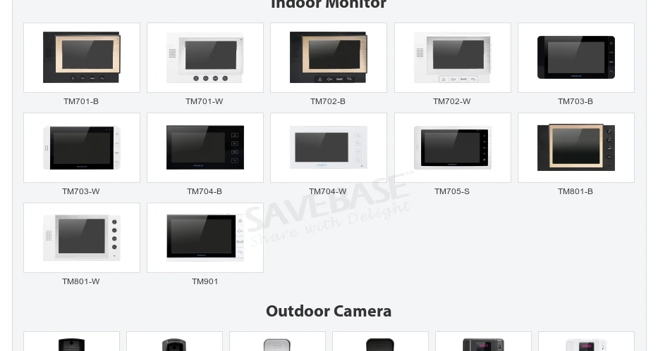 HOMSECUR RU Store " проводной видео домофон с громкой связью+ наружное наблюдение TC011-B+ TM702-B