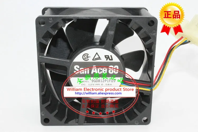New Original Sanyo 9G0812P1F09 12V 0 58A 80 80 38MM 8cm Computer font b server b