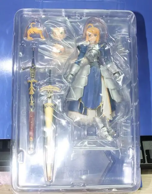 Игрушка мечты аниме Fate stay night Figma227 Ubw Zero Saber Knight Girl Arthur ПВХ фигурка коллекция игрушек куклы 15 см - Цвет: Without box