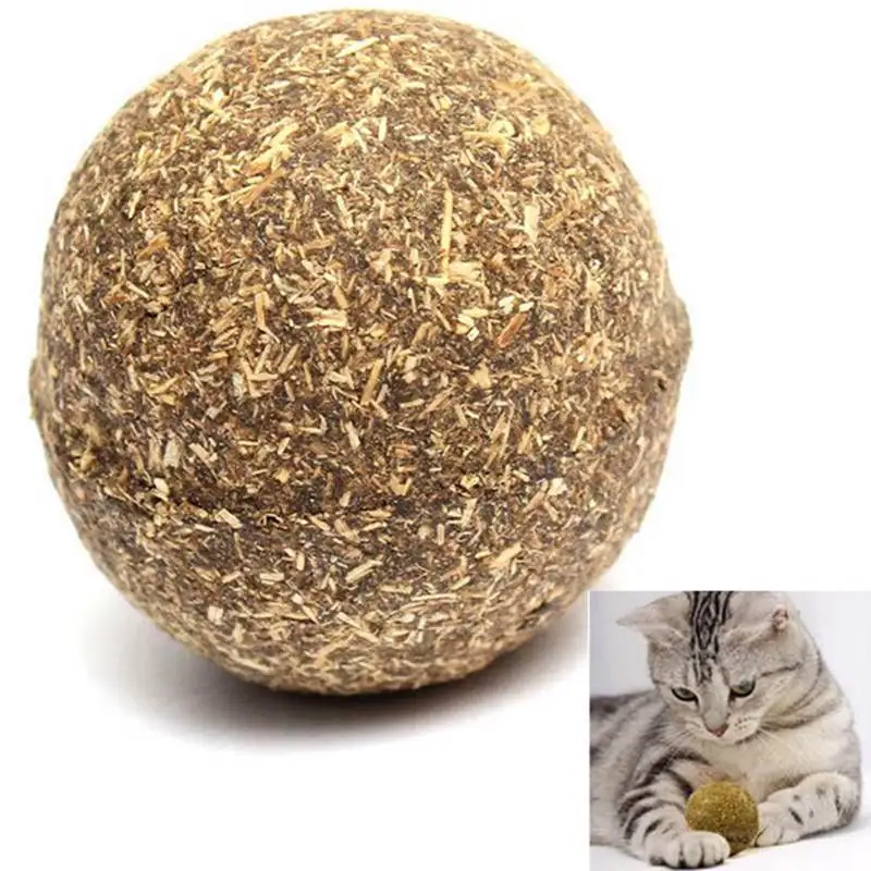 Pet Products Cat Toy Natural Catnip Ball Menthol Flavor Cat Treats 100 Edible Cats go crazy