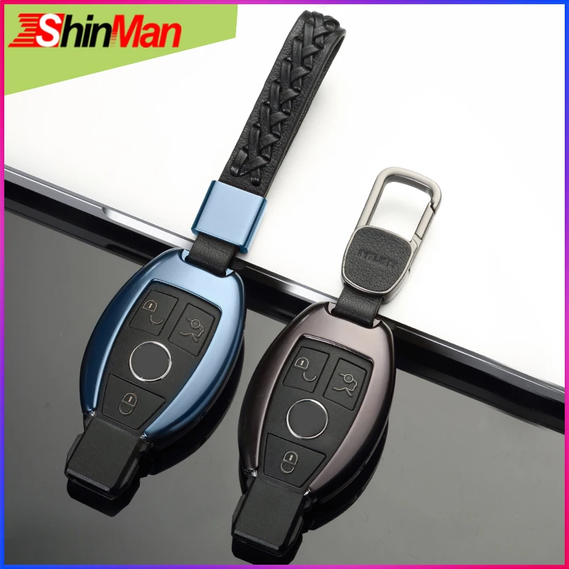 ShinMan High Quality Aluminum Alloy Car key Cover Case For Mercedes Benz B R. G. class GLK GLA w204 W251 W463 W176 keychain | Автомобили и