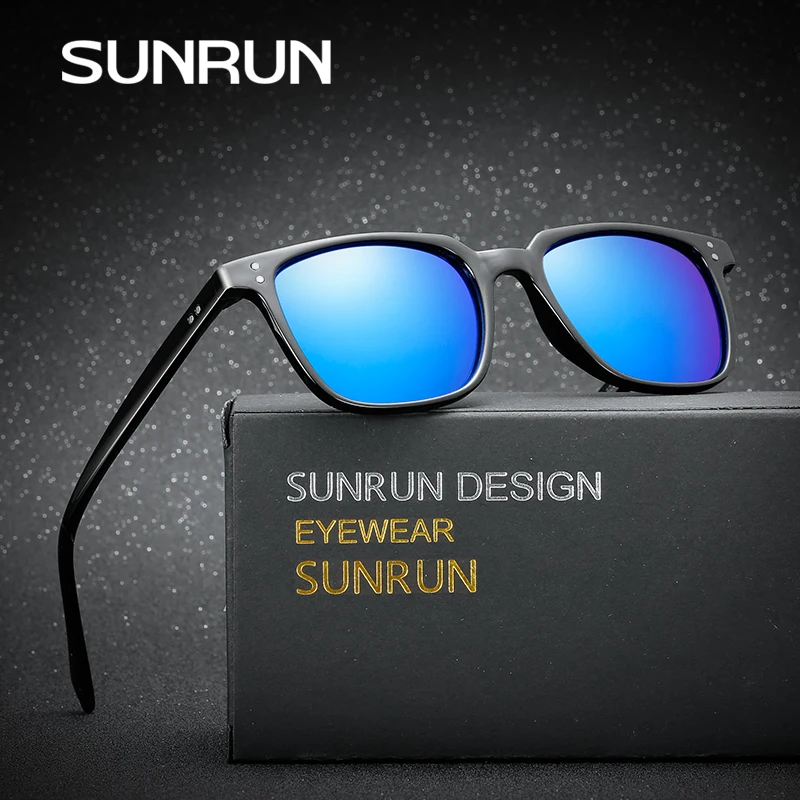 Защита от солнца Run 2017 Классический бренд Squared Для мужчин Солнцезащитные очки для