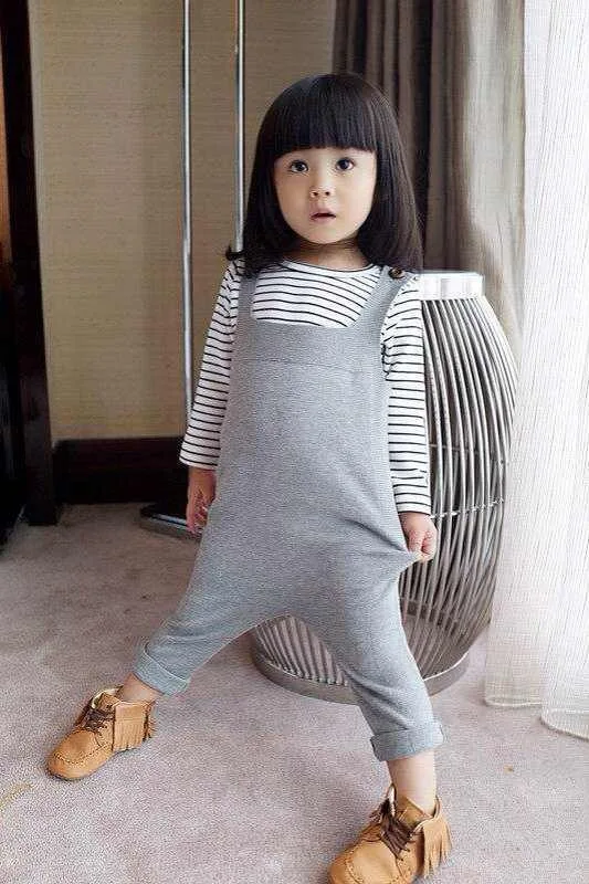 

hot sale 2018 girls boys knitted overalls solid color winter autumn kids children baby pants 2-7t