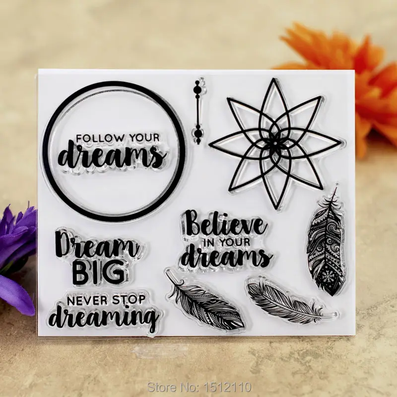 Надписью FOLLOW YOUR dreams перо для скрапбукинга &quotсделай сам&quot карт фото учетной