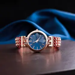Природный гранат браслет и 33 мм часы DIY ювелирные изделия для женщин водостойкие часы для летнего пляжа оптовая продажа