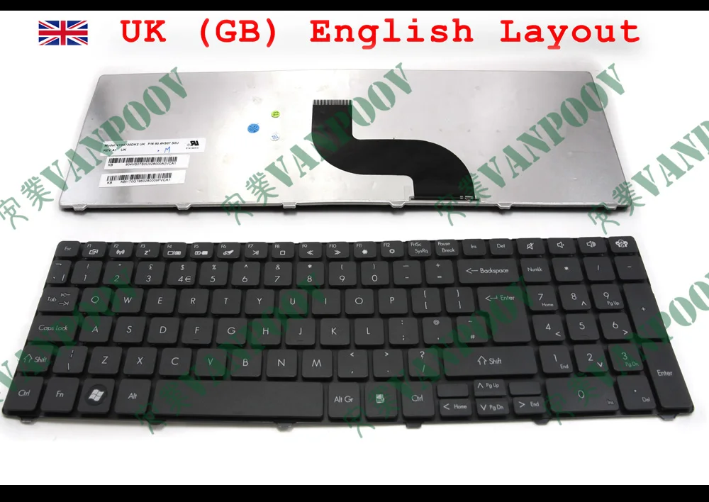 Gateway NV53A NV55C NV59A NV59C NV73A NV79C laptop Keyboard Skin Cover 