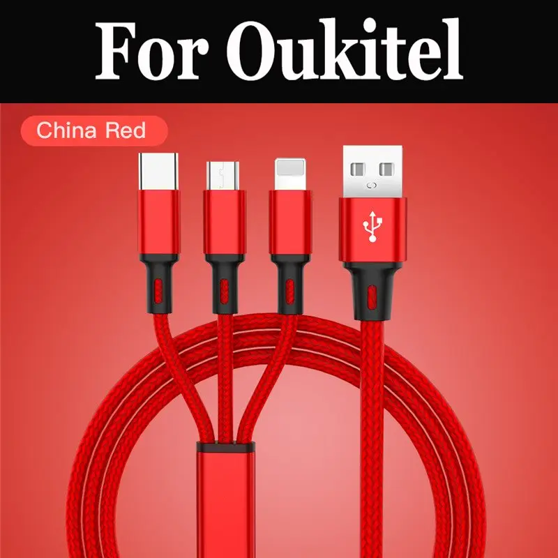 USB кабель Baseus 3 в 1 Micro Type C быстрый для Oukitel K5000 Mix 2 K8000 C9 C11 Pro U18 K6 K10 K6000 Premium|Кабели