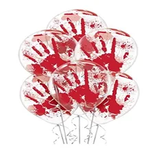 

QIFU 12inch 10pcs palm of your hand printed printed Latex Balloon Party Decoration Hallonween Mask Costume Halloween Party Sup