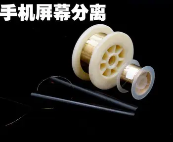 

100pcs/lot 0.08mm 100m Molybdenum Wire For Repairing Phone Wire Cutting Line Detach Screen Bar For Glass Lens/Digitizer Screen