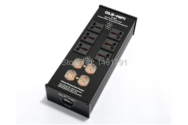 QLS-HiFi-F1000-F-1000-HiFi-Super-Audio-Power-Purifier-Filter-AC-Power-Socket