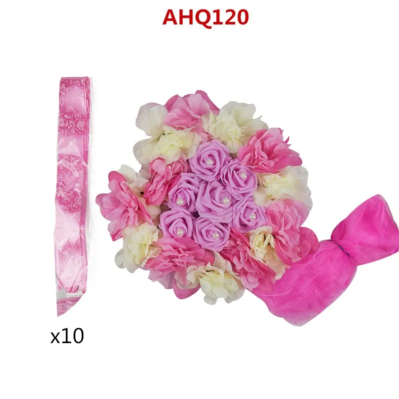 Для свадьбы Искусственные цветы украшение автомобиля Сделай Сам Шелковый цветок