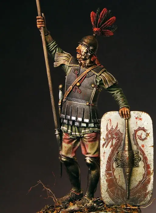 

1/18 90MM ancient stand warrior, Greece 90MM Resin figure Model kits Miniature gk Unassembly Unpainted