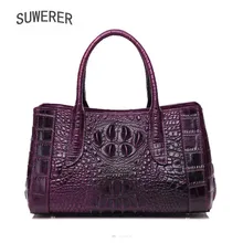 Сумка из натуральной кожи новая сумка из кожи платиновая посылка Высококачественная крокодиловая сумка через плечо сумка-мессенджер