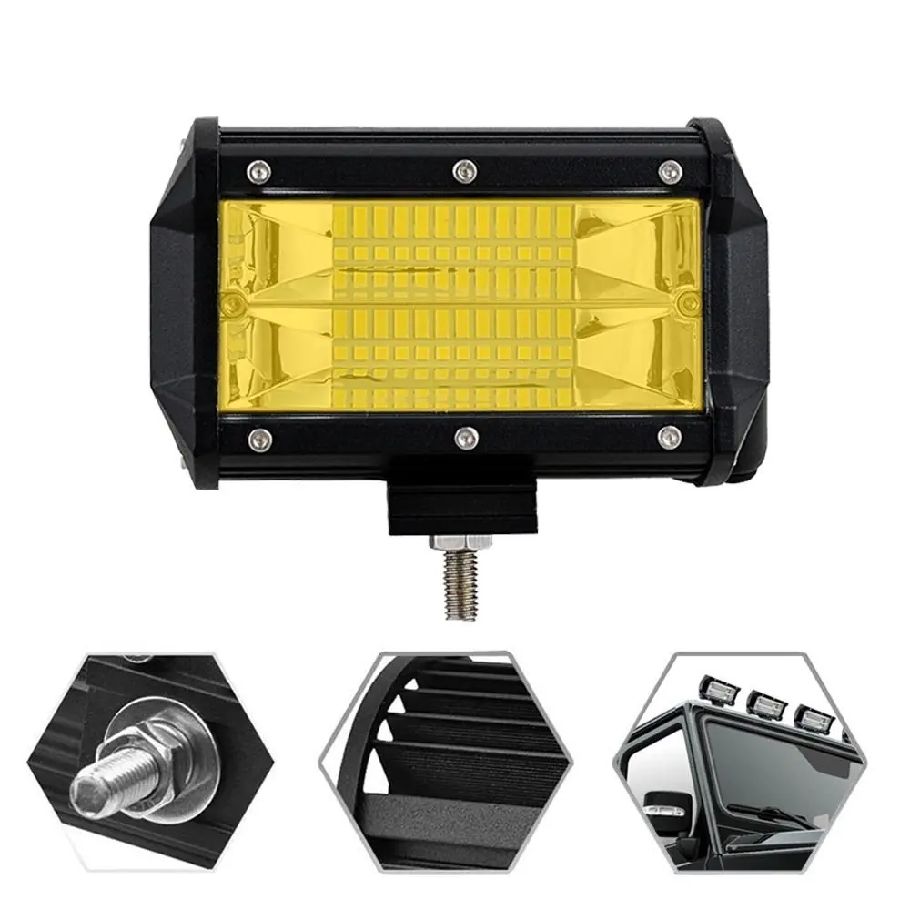 Marloo 2X72 Вт желтый светодиодный противотуманный светильник Drivng лампа внедорожный светильник водонепроницаемый внедорожный светильник для Jeep ATV грузовик 12 В 24 В