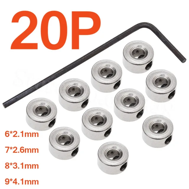 Cheap 20pcs RC Plane Landing Gear Stopper Set Wheel Collar 6x2.1mm 8x3.1mm 7x2.6mm 9x4.1mm Aeromodelling Cheap 20pcs RC Plane Landing Gear Stopper Set Wheel Collar 6x2.1mm 8x3.1mm 7x2.6mm 9x4.1mm Aeromodelling