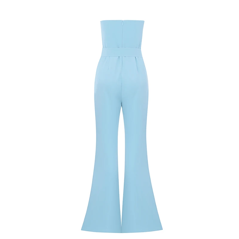 Max Spri 2019 New Fashion Sexy Women Sweetheart Neckline Strapless Sleeveless Flares Full Length Party Club Jumpsuit With Sashe Max Spri 2019 New Fashion Sexy Women Sweetheart Neckline Strapless Sleeveless Flares Full Length Party Club Jumpsuit With Sashe