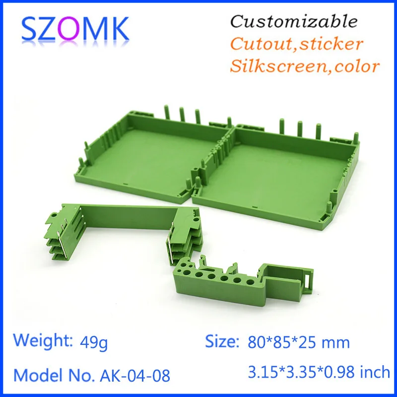 4 шт., 80*85*25 мм DIY пластиковая коробка для электроники шкафа проект печатной плате Лидер продаж szomk приборные профиль Пластиковые чехол