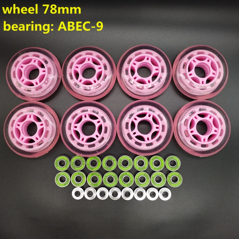 شحن مجاني تزلج عجلة الأسطوانة عجلة 78*24 MM mm abec-9 78x24mm