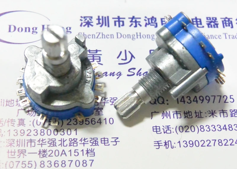 

2PCS/LOT Authentic Japanese ALPS precision band switch SRRN rotary switch 2 knife 6 gear 360 degrees turning -15 axis