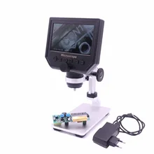 600X digital microscope electronic video microscope 4.3 inch HD LCD soldering microscope phone repair Magnifier + metal stand 600x 3 6mp 4 3 inch hd led digital microscope mobile phone maintenance microscope electronic microscope video magnifier