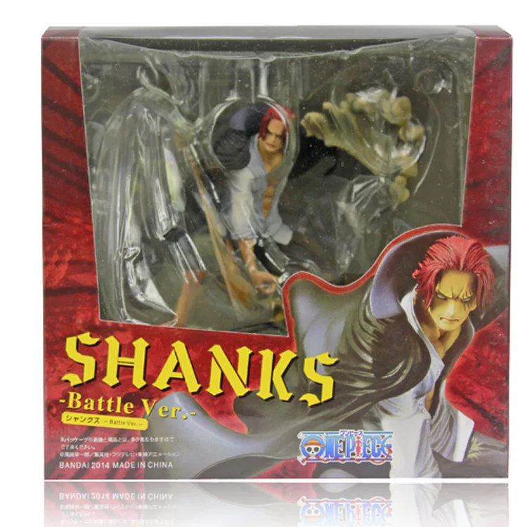 Крутой 7," один кусок Yonko" Рыжий "Shanks боевой вер. В коробке ПВХ фигурка Коллекция Модель игрушки OPFG335
