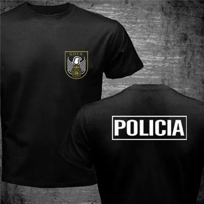 43 Espana Policia испанский национальный полицейский Espana Policia CNP UIP УПО анти бунт спецназ GEO идет спецназ Мужская футболка - Цвет: 43