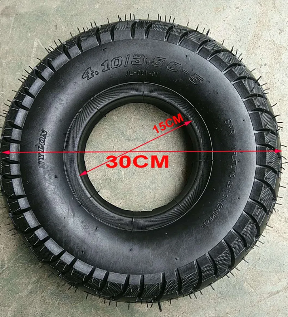 

MYMOTOR 4.10/3.50-5Tire & Inner Tube Set for Scooters Go Kart Rocket Chopper Goped Bike