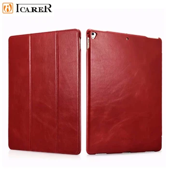

Icarer Vintage Genuine Leather Flip Case For iPad pro 12.9"(2017) Business Retro Leather Flip Cover For iPad Pro 12.9 (2017)