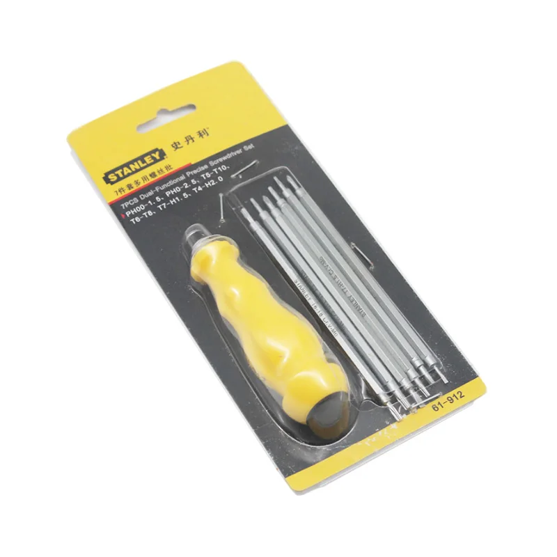 61-912-23 7pcs multifuncation bit screwdriver set pk