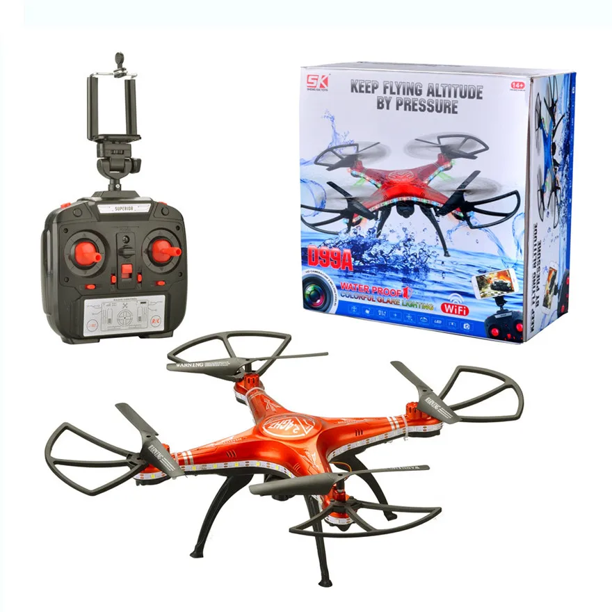 High Quqlity SHENGKAI D99A font b RC b font Quadcopter Drone WIFI FPV 2MP Camera 2